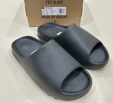 NEW IN BOX adidas Yeezy Slides Dark Onyx ID5103 Men's Size 12 picture