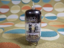 GE Gray Plate Square Getter 12AY7 Vacuum Tube Amplitrex tested 94/105% Gm picture