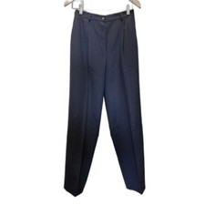 Pendleton 100% Wool Pleated Pants in Navy picture
