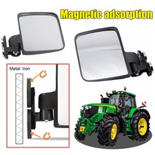 220lb Rated Magnet Tractor Side Adjustable Mirror LH & RH Pair No Drilling picture