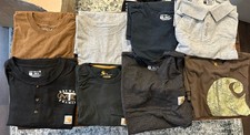 Large Lot Of 35 Carhartt Jeans Pants and Shirts Assorted picture