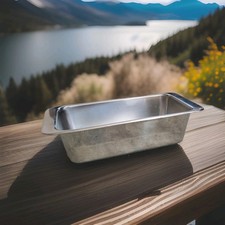 REVERE WARE Stainless Steel Bread Loaf Pan 2QT 9.5x5.25x2.75 2517 Vintage 1987 picture