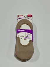 Womens Peds Nude Low Cut Cushion Liner Socks 3 pck NEW NWT picture