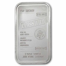 1 oz Silver Bar - The UFO Files picture