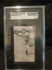 National Caramel 1921-23 Tris Speaker E220 Cleveland SGC Auth 6145883 Trim picture