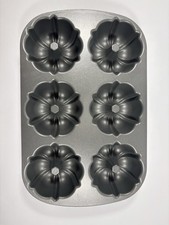 Nordic Ware Bundtlette Pan Mini Bundt Cake Pan Model #50602 6 Cup New Open Box picture
