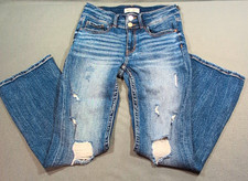 BKE Payton Universal Fit Mid Rise Bootcut Medium Wash Stretch Distressed Sz 28 picture