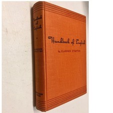 Vintage 1940 Handbook of English Clarence Stratton Whittlesey Orange Hardcover picture