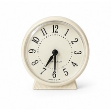 Mid Century Vintage Westclox Bingo 15055 Ivory Wind Up Alarm Clock MCM picture