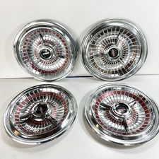 1963 63 Oldsmobile 88 98 Deluxe Hubcaps Rim Wheel Covers Hub Cap OEM Set picture