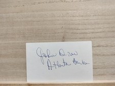 John Drew Singed 3x5 card picture