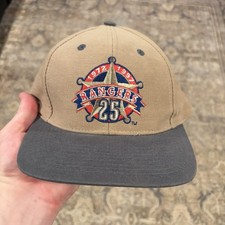 Vintage Texas Rangers 25th Anniversary Hat Twins Enterprise MLB Strapback picture