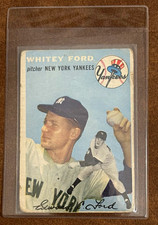 Topps 1954 Topps Whitey Ford #37 White Back New York Yankees Baseball Card picture