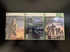 Halo 3, ODST and Reach Xbox 360 CIB Complete in Box Tested picture