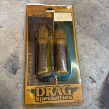 Nos Drag Specialties Chrome Footpegs Rubber Sleeve-Pair 5/8 Mount Pegs DS-253405 picture