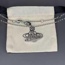 Vivienne Westwood Silver Mini Bas Relief Necklace WITH BOX picture