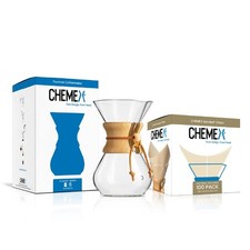 CHEMEX CM-6A 6-Cup Classic Series + 100 ct Square Filters picture