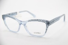 NEW SOSPIRI MILA 703 TRANSLUCENT LIGHT BLUE CRYSTALS AUTHENTIC EYEGLASSES 51-17 picture