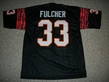 Unsigned DAVID FULCHER Custom Cincinnati Black Sewn Football Jersey S-3XL picture