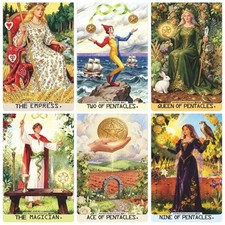 Exquisite Painterly Tarot Deck 10.3×6cm (4.1×2.4in) 78pcs Witch Gift Set Art picture