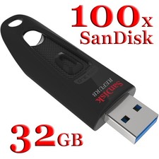 LOT 100x SanDisk 32GB ULTRA USB 3.0 flash drive -SDCZ48-032G 32 GB read 100 MB/s picture