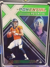 2019 Panini XR Drew Lock Rookie Potential GREEN SSP # /5 Bookend picture