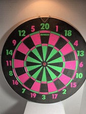 Rare Neon Regent Dartboard Vintage 1970s And Superstar Baseball On Back.  picture
