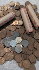 Roll of Wheat Pennies Including 5 Steel Pennies 50 Pennies Total picture