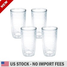 Tervis Clear Colorful 16oz Tumbler Set 4 Clear Double Wall BPA Free | US STOCK picture