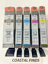 Canon 280 281 Ink Cartridge CMYK Set of 5 NEW OEM Genuine Sealed Setup PGI-280  picture