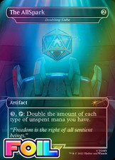 x1 Doubling Cube // Thee Allspark SLD MTG 1080 FOIL BORDERLESS RARE M/NM 1x picture