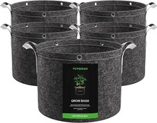 VIVOSUN 5-Pack 3 Gal Grow Bags,Nonwoven Fabric Pots w/ Strap Handles picture