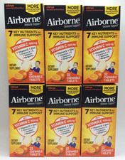Airborne Immune Support Supplement Citrus, 192 Chewable Tablets 🎈06/2027🎈 picture