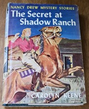 VINTAGE Circa 1953-1954 Nancy Drew #5 Secret at Shadow Ranch Carolyn Keene DJ picture