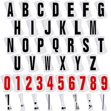 400 Pcs Marquee Sign Letters Flexible Plastic Letters on Flexible Panel for Outd picture