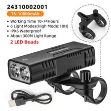 ROCKBROS Bike Headlight Bicycle Handlebar Front Light LED USB Rechargeable Lamp picture