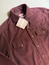 NWT Brunello Cucinelli Western Easy Fit Corduroy Shirt Size XS picture