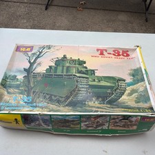I C M 1/35 Scale Soviet T -35 Heavy Tank Model Kit New Open Box picture
