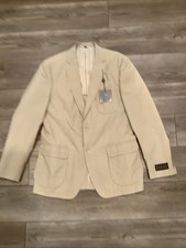 NWT KROON HARRISON Blazer Sport Coat Jacket Size 42 Long Beige Casual NEW picture