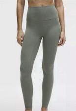 Lululemon Align No Line High Rise Pant 25” Sage Green Leggings Size 2 Excellent picture
