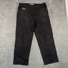     Empyre Men's 36 Black Carpenter Pants Skate Workwear Utility Baggy Jeans picture