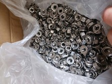 3/8-16 Serrated Flange Hex Nuts. 500 Pieces. Stainless Steel 304.  Whiz Nuts picture
