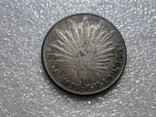 1850 GoPF Mexico Cap & Rays Silver 8 Reales Better Date  picture