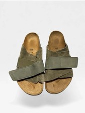 Birkenstock Kyoto Suede & Nubuck Slides – Thyme Green – Size EU 44 / US Men's 11 picture