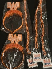 Whataburger Headband And Bead Necklace Lot picture