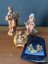 Vintage Fontanini 5” Nativity Mary Joseph & Jesus 1991 ITALY picture