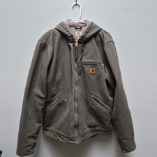 Vintage brand new carhartt jacket rn#14806 size medium regular, olive green picture