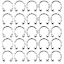 Horseshoe Circular Barbell Surgical Stainless Steel 18G 16G 14G Wholesale 100pcs picture
