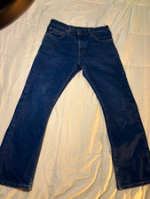 Levi's Men's 517 Series Bootcut Dark Wash Blue Denim Jeans Mid Rise picture