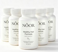 NOOR Hair Healthy Formula - NOOR Hair-Growth Support Capsules - 60 Caps 1-5 pack picture